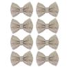 8pcs Bow Shoe Clips Detachable Bowknot Shoe Buckle Decorative Removable Bridal Shoe Clips for