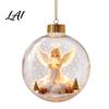 DIY Holiday Craft Supplies Lighted Christmas Tree Decoration for Star Ornaments Acrylic Shatterproof Hanging Decor Seasonal Wall Fireplace