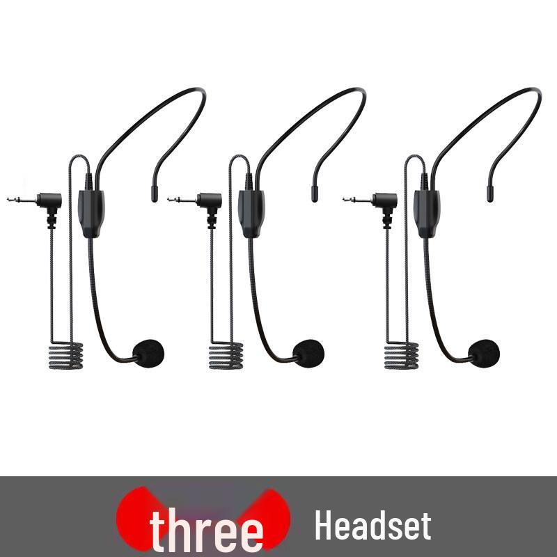 Teacher's Lapel Microphone & Speaker Headset for Classroom Use
