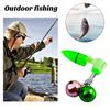 Fishing Rod Bait Alarm Bell with LED Light Dual Ring Bells Fishing Bite