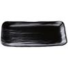 Premium Nigiri Sushi Long Rectangular Daiho Serving Yuzu Tenmoku Black Made In Japan J-Kitchens Plate, 3.5-inch Plate, (Black Backing),