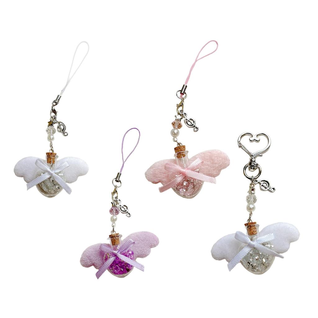 Heart Phone Lanyard Stylish Phone Charm Bowknot Phone Embellishment Bag Pendant Perfect Gift for Fashion Enthusiasts