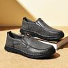 2025 Popular Men's Leather Shoes 2025 New One-pedal Casual Shoes Men's Soft-soled Large-size Men's Shoes