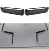 Carbon Fiber Look Engine Hood Air Vent Intlet Cover Trim For Dodge Challenger