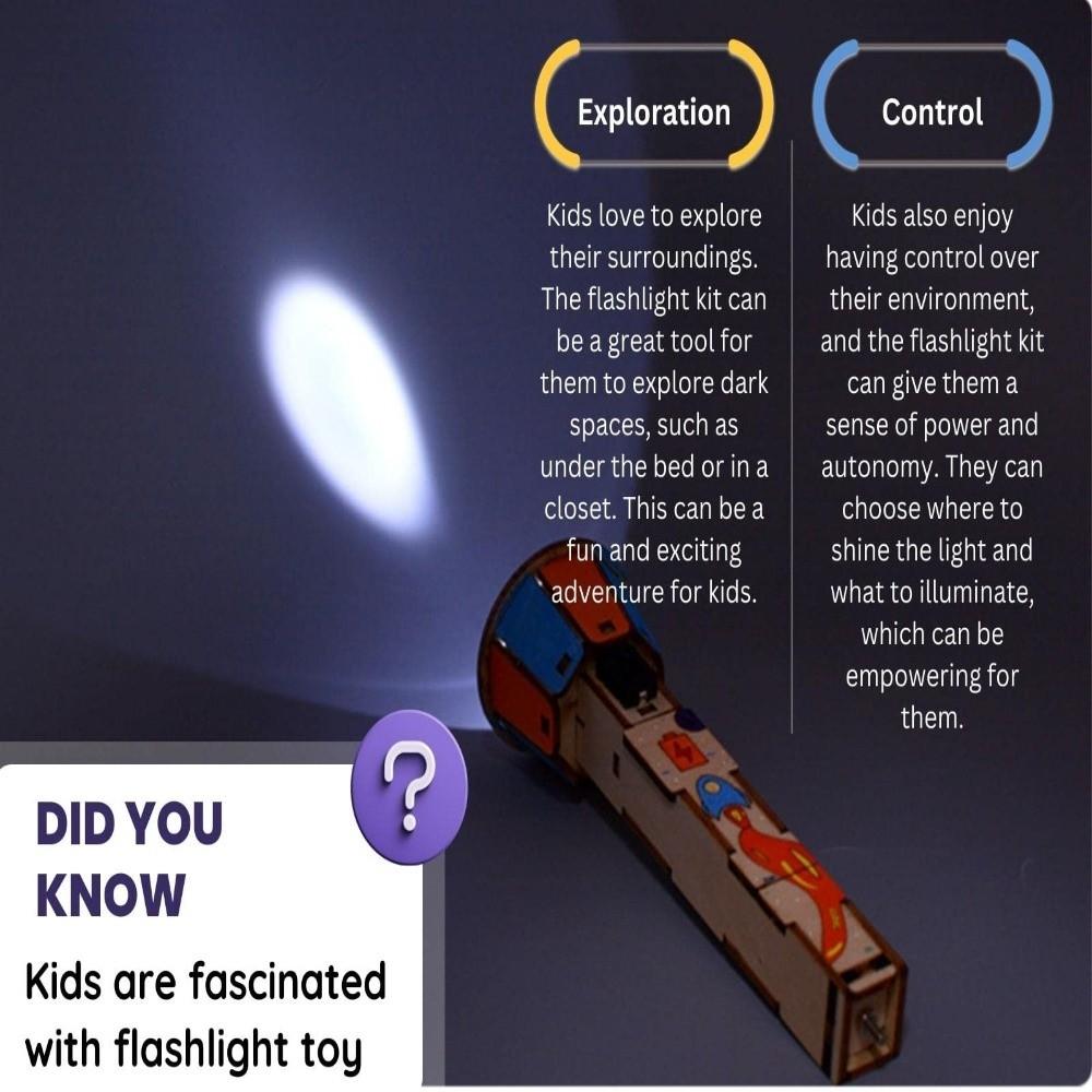 Physics Science DIY Flashlight Hands-On Assembly Technology Set Science Toys Kids Science
