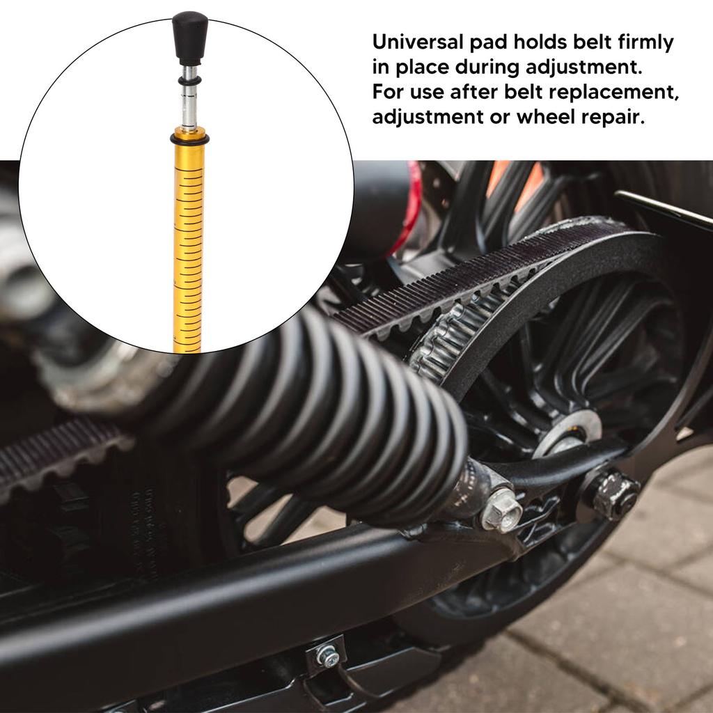 Belt Tension Gauge Alloy High Accuracy L Shape Pad Motorcycle Chain Tension Gauge 10Lb Weight  for Vehicle