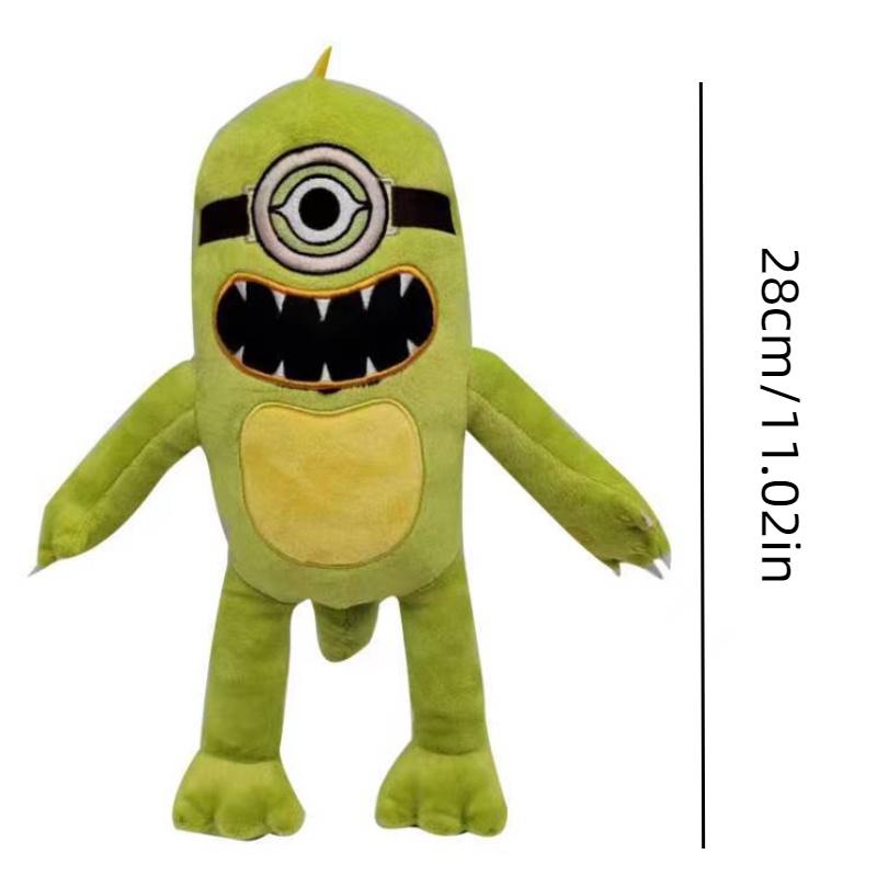 Fun And Frightening 25cm Yellow Grinning Monster Plush Toy Cross-border New Release Dinosaur-inspired Soft And Huggable Characters)