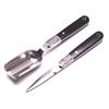 2Pcs Set Stainless Steel Rosewood Handle Pu'er Needle Tea Knife Cutter with Spoon Sword Teaism Accessories
