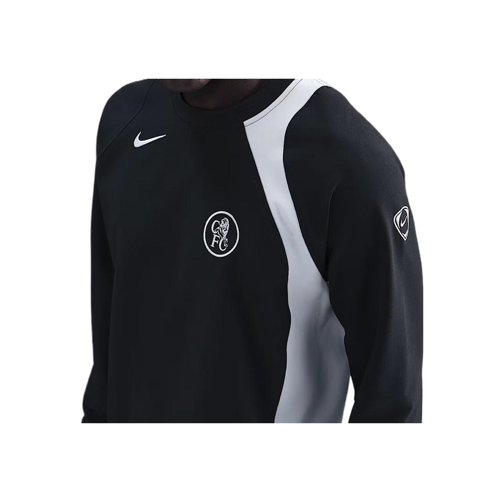 Nike Всего 90 FW/AW25 Футбольная футболка Челси ФК Третий круглый вырез Асимметричная Водонепроницаемая Мужские топы HQ9776-010