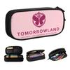 Custom Tomorrowland Pencil Cases for Large Storage Belgian Electronic Dance Music Festival Pen Bag Box School Accessories