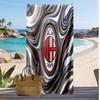 Пляжное полотенце с принтом AC Milan, быстросохнущее, мягкое, портативное, большое, прямоугольное, пляжное покрывало для путешествий, бассейна