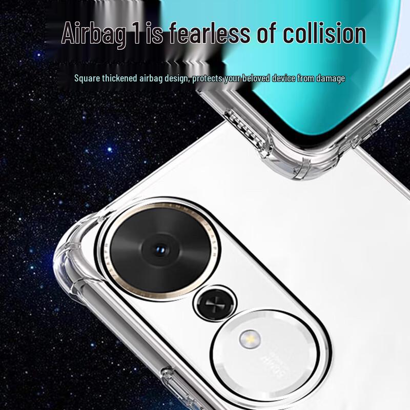 Honor Play 70 Plus Clear TPU Shockproof Phone Case