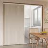 Blackout Room Insulated Accordion Door Privacy Screen for Living 1 Panel Curtain, Divider, Curtain, Entryway, Kitchen, Room,