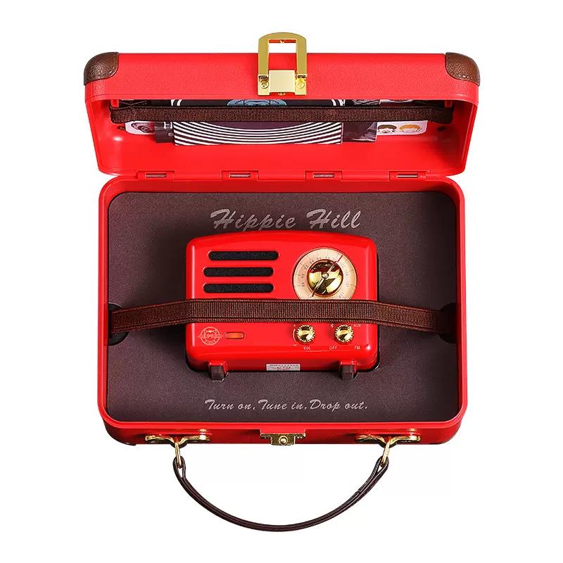 Портативный беспроводной Bluetooth-динамик, FM-радио, классический ретро-стиль, подарок на день рождения