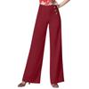 Women's Cotton And Hemp Bloomers Literary Loose Casual Elastic-leg Pants Long Trousers