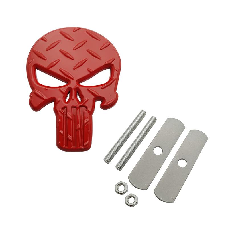 3D Metal The for Skull Skeleton Car Motorcycle Body Emblem Badge Fashion Decoration Automobile Styling Car accessories