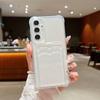 Прозрачный чехол-кармашек для карт для Samsung Galaxy A15 A14 A26 A55 A56 A54 A53 A36 A35 A34 S24 FE S25 S24 S23 S22 Ultra S21 Plus Чехол для телефона