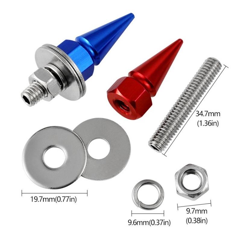 M6 Threaded Tips Screw Car Modified Fasteners Fender Washer Bumper Engine Screws License Plate Aluminium Alloy Bolts