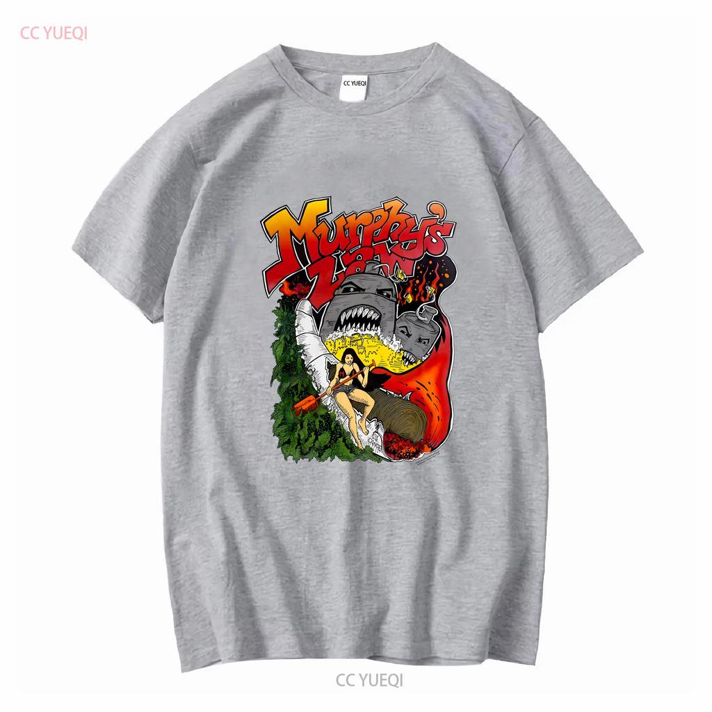 Футболка с принтом по Закону Мерфи, короткий рукав, белая, унисекс, мужская, женская, KTV8646, винтажная, стирка, топ для повседневной носки, мягкий, универсальный