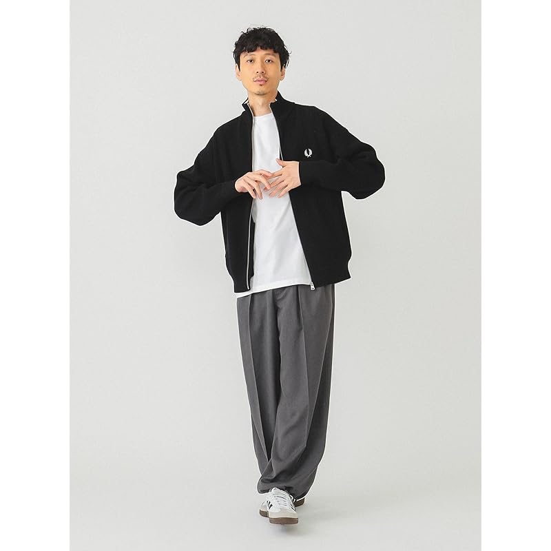 [Beams] Pants 2 Pleats Wide Slacks Men's GREY M 11230581120