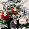 1/4 шт. войлочные украшения в виде лося на рождественскую елку, плюшевые войлочные украшения в виде оленей для рождественской вечеринки, декор для дома на елку