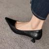 Krazing Pot Овчина мода лето весна осень лето без застежек на вечеринку женские туфли с острым носком туфли на среднем каблуке