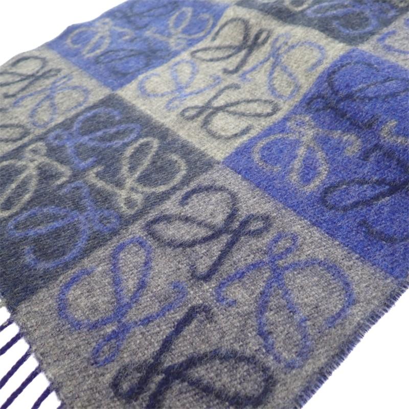 LOEWE  F810487X17 Scarf blue wool/cashmere Women
