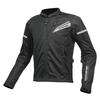1219 Motorcycle Protective Full Mesh Jacket for Spring and CE Level 2 Mesh Solid Size M JK-140 Summer, Material, Black, (2007-140)