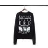 ERD Melancholy Rich Hoodie: European-American Streetwear, Loose Fit, Zipper, Short Sleeve