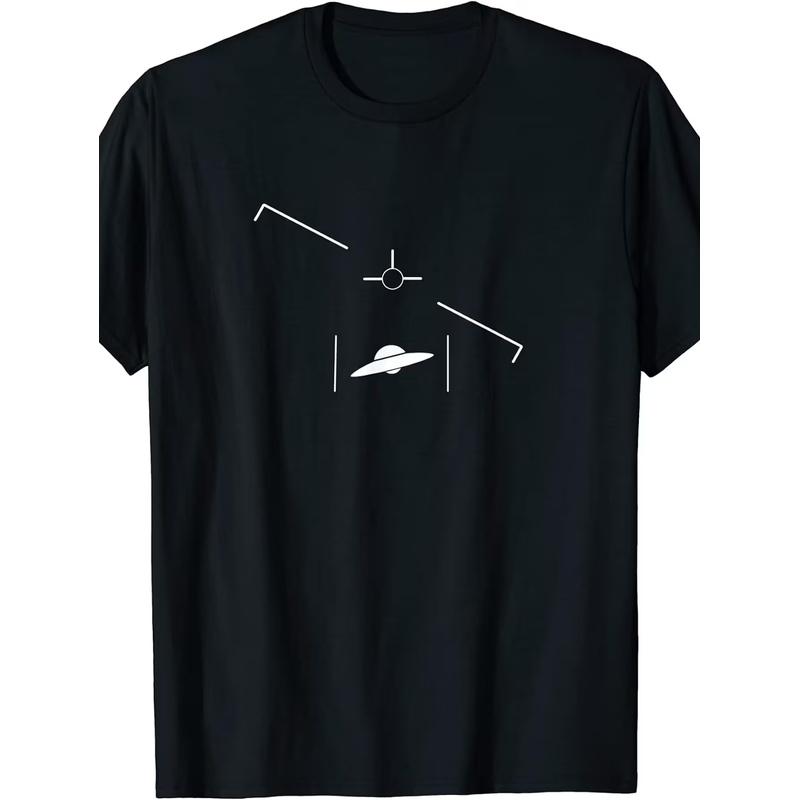 Мужская футболка UAP Gimbal Охотник на НЛО Подарок Любителю Инопланетян