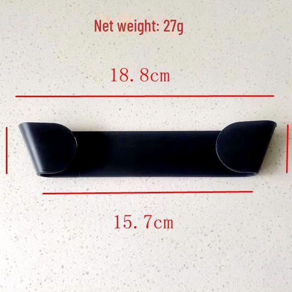 Wall-Mounted Punch-Free Pot Lid Storage Rack with Sticky Hooks