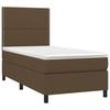 3141660 vidaXL Divan Bed with Mattress Dark Brown 90x190 Cm