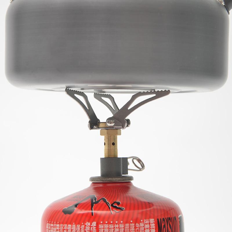 Outdoor Gas Stove Camping Gas Burner Portable Titanium Stove Survival Nace