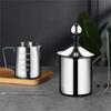 304 Stainless Steel Dual-Layer Milk Frother for Coffee