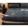 Winter Warm Plush Fitted Sheet Elastic Mattress Cover Fluffy Velvet Fleece Bed Linen Couple Thermal Double Bed King Size