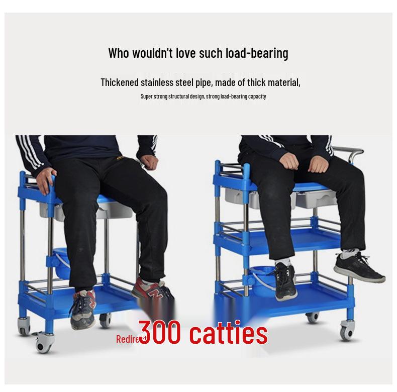 Медицинская тележка из нержавеющей стали: Маленькая тележка для хирургических инструментов и медсестринский столик