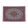 1:12 Dollhouse Miniature Embroidered Carpet Woven Floral Rug Floor Coverings