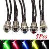 5pcs Car Boat DC12V LED Indicator Light Pilot Dash Dashboard Panel Warning Lamp