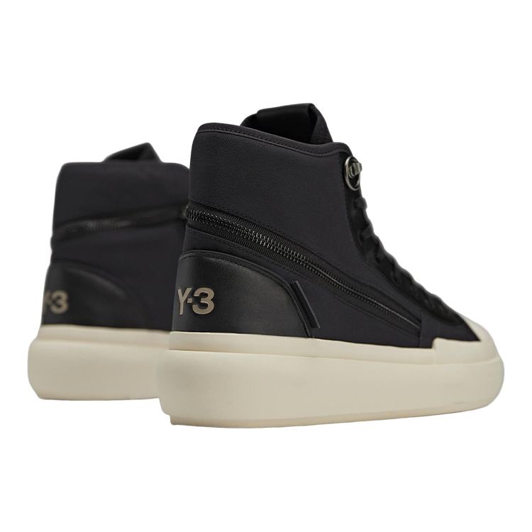 Adidas Высокие черные кремово-белые кроссовки унисекс Y-3 Ajatu Court HQ5967