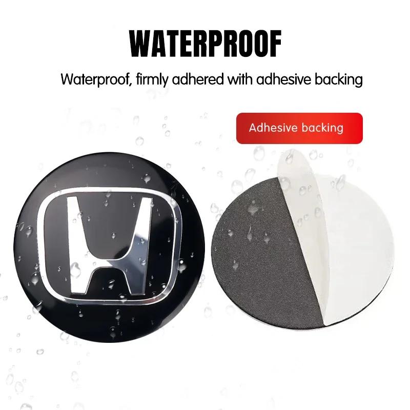 TR3-4pcs 56mm Car Wheel Center Hub Cap Badge Emblem Decal Wheel Sticker For Honda Civic Accord Fit City Vezel CRV Odyssey Pilot Jazz