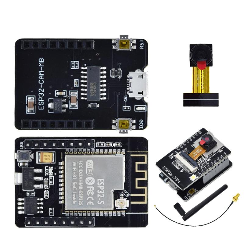 Модуль ESP32-CAM 2,4 ГГц Антенна ESP32 Последовательный в WIFI ESP32 CAM Плата разработки 5 В Bluetooth с камерой OV2640/3660 Модуль DIY
