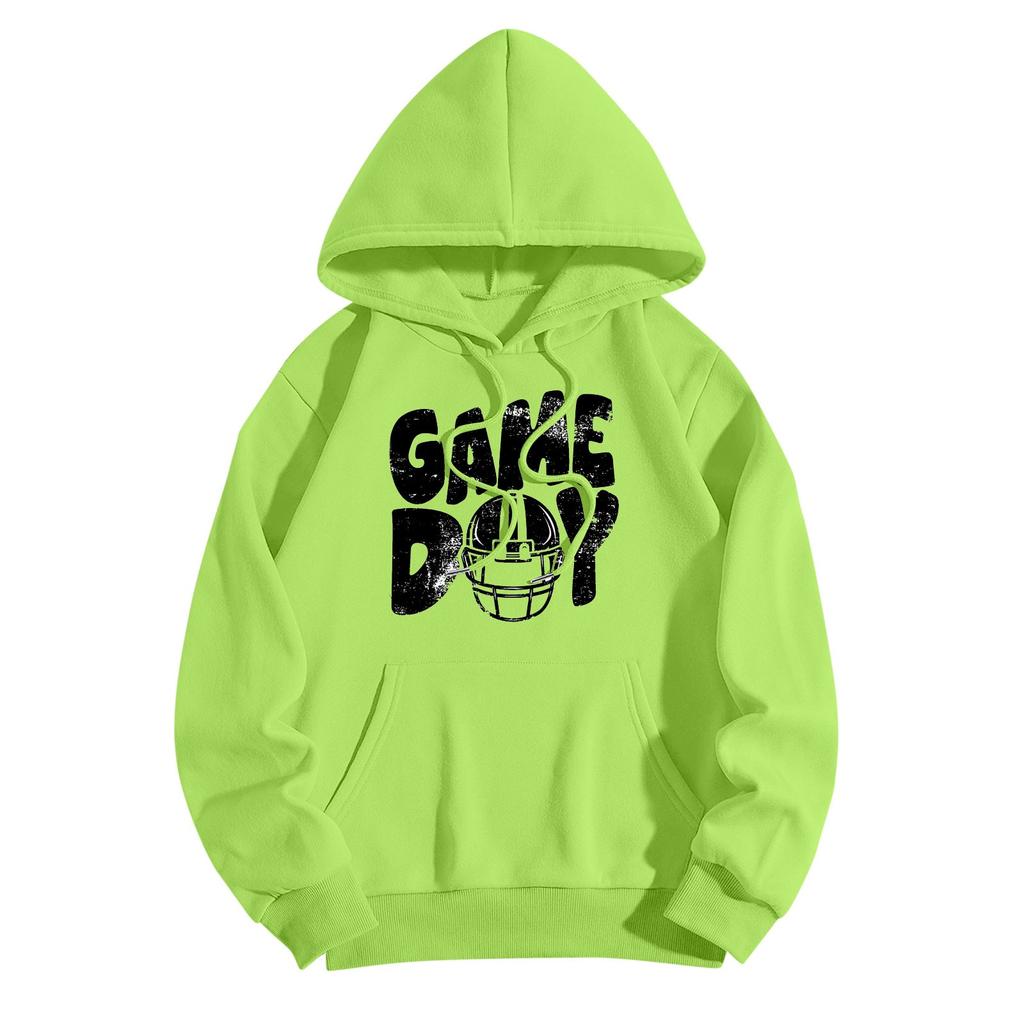 Sweatshirts For Teen Girls Long Sleeve Letter Print Casual Graphic Hoodies Drawstring Pullover Cute Oversized Hoodie