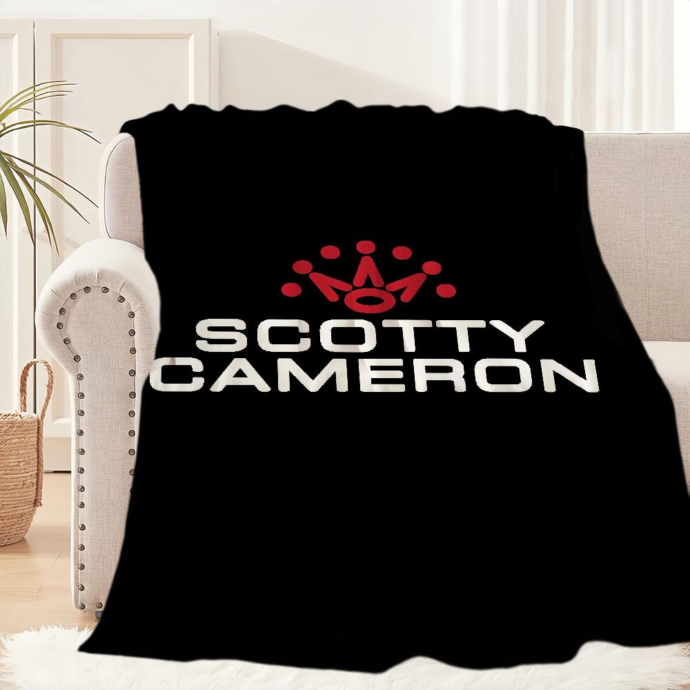 Scotty Cameron Golf Logo Blanket Blanket for Couch Sofa Travel Home Hiking Picni Bed Beding Flannel Blanket birthday gift