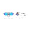 Oakley Регулируемые раздвоенные дужки O Matter™ Овальные солнцезащитные очки Унисекс солнцезащитные очки Серебряные OO9437-1363