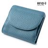 Women's RFID Minimalist Leather Coin Purse – Ultra-Thin, Folding, Genuine Leather Wallet