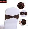New 50-10PCS Elastic Chair Knot Wedding Decoration Buckle Sashes Back Cover Mariage Hotel Home Seat Elegant Modern Ribbon Decors