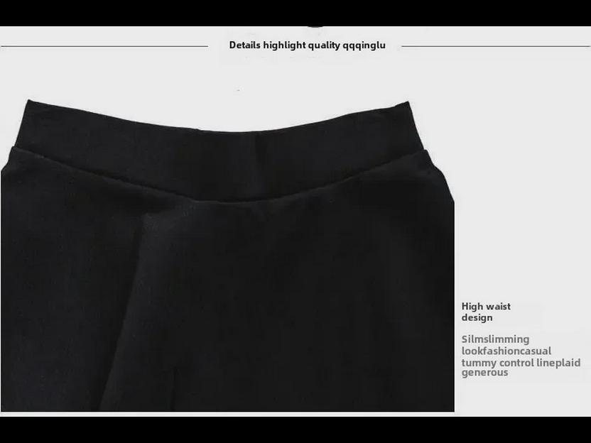 Юбка средней длины с высокой талией в корейском стиле для женщин на резинке