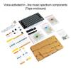 DIY Speaker Kit Soldering Project Spectrum Mini Electronic Display Sound Activated Home Stereo Speaker for Leaning Soldering USB