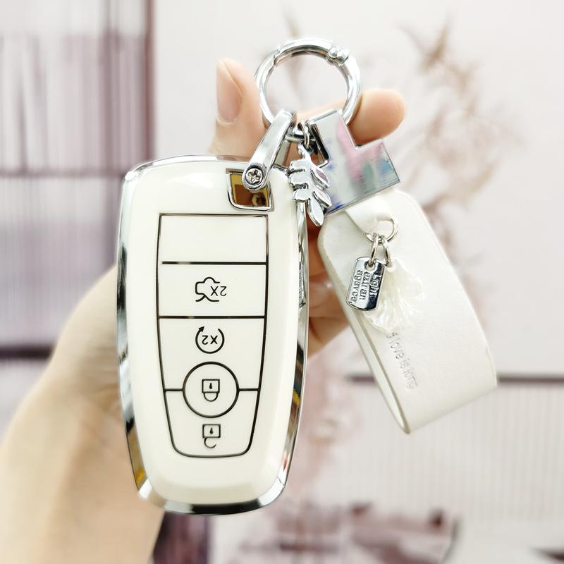 Чехол для ключей Lincoln Corsair & Navigator - Мультяшный дизайн для Aviator, MKZ, Continental, MKC, MKX