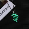 Luminous Wolf King Titanium Steel Necklace - Men's Retro Hip-Hop Jewelry Trend